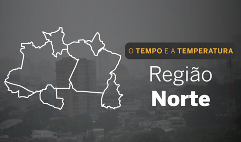 Norte do país tem tempo chuvoso e trovoadas, nesta quarta-feira