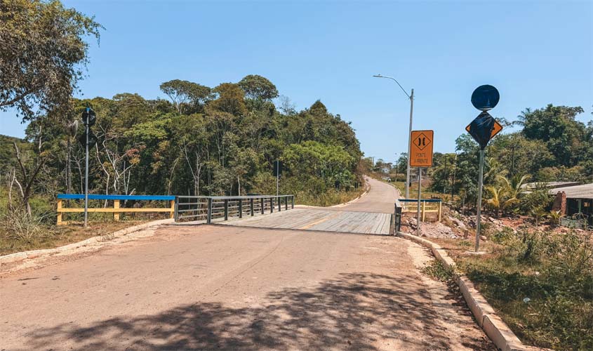Lombadas serão instaladas em ponte na Estrada de Santo Antônio