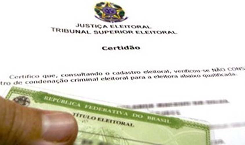 Certidão de quitação eleitoral poderá ser emitida pela internet a partir da próxima segunda-feira (15)