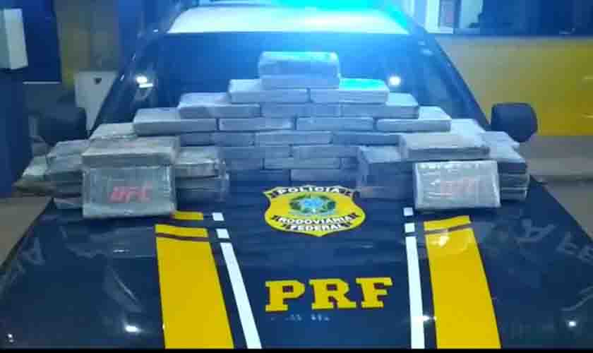 Em Ji-Paraná/RO, PRF apreende 54,48 Kg de cocaína