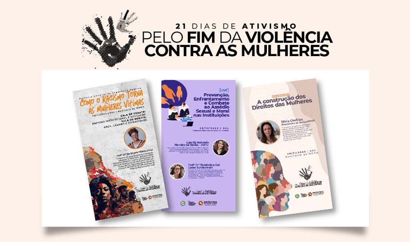 MPRO divulga programação da campanha de '21 dias de ativismo pelo fim da violência contra as mulheres'