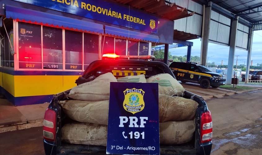 Em Ariquemes/RO, PRF apreende mais de 300 Kg de agrotóxicos