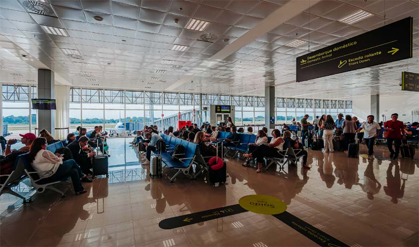 Aeroporto de Porto Velho registra alta de 28% em passageiros