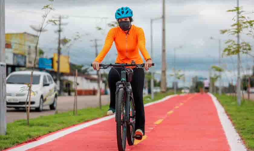 Ciclovia da avenida Tiradentes proporciona mais segurança a ciclistas de Porto Velho