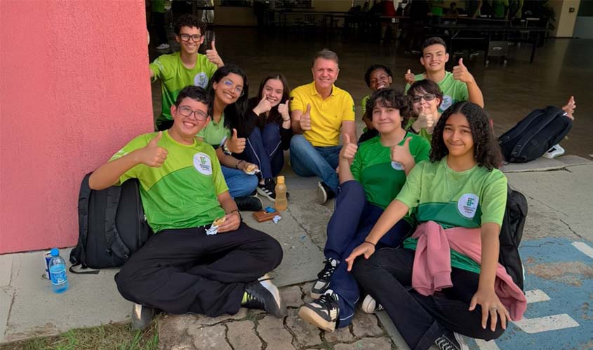 Luizinho Goebel participa de inauguração da Escola do Reúso em Vilhena