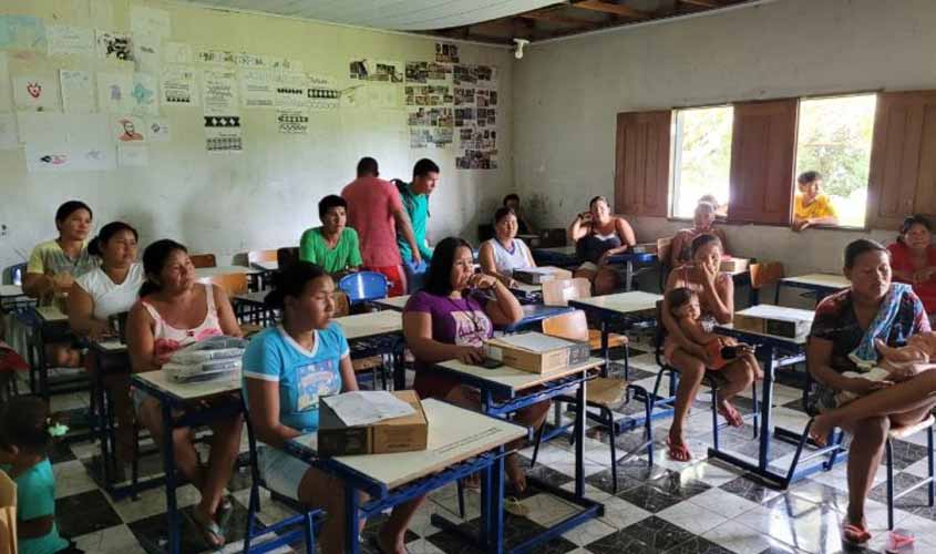 Projeto de Ensino Médio com Mediação Tecnológica atende aldeia Ricardo Franco