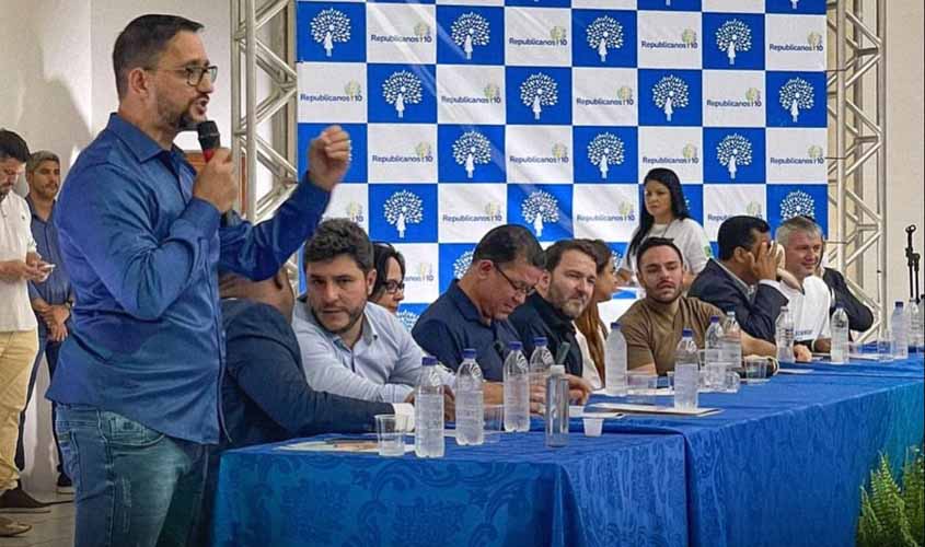 Anderson Pereira é lançado oficialmente como pré-candidato a deputado federal, durante encontro do Partido Republicanos em Ariquemes