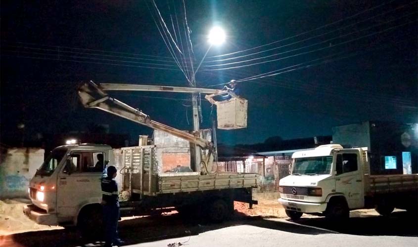 Serviço de iluminação amplia segurança pública