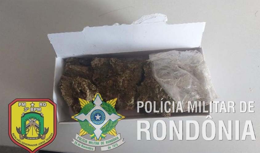 PMRO apreende drogas após intensa perseguição