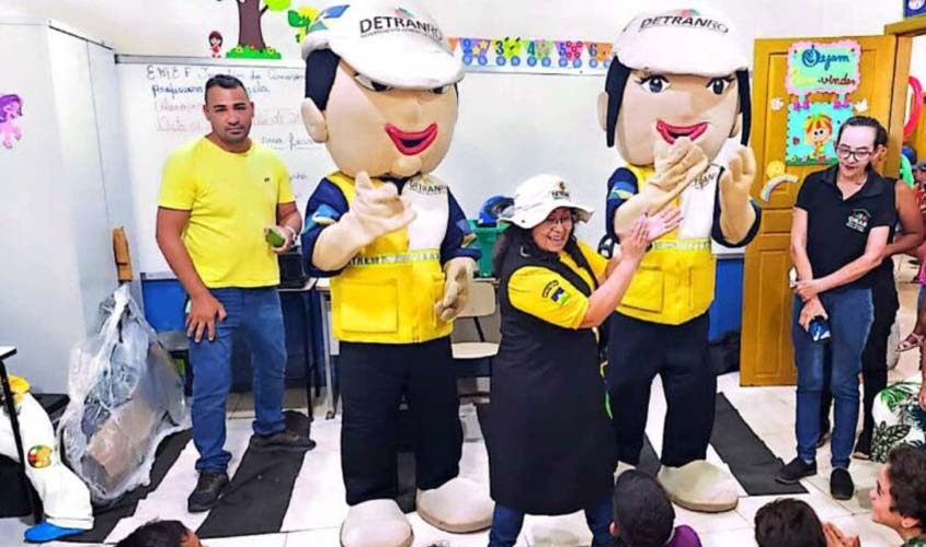 Detran promove ação educativa em parceria com escola e associações de Porto Velho