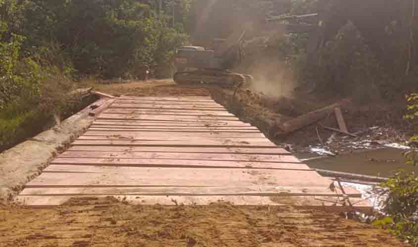 Governo Federal refaz ponte de acesso à aldeia da Terra Indígena Karipuna