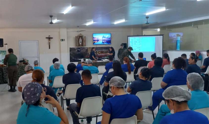 Sedam realiza palestra educativa sobre queimadas e incêndios florestais no Hospital Santa Marcelina, em Porto Velho