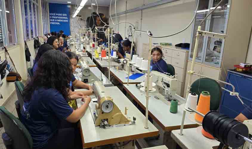 SENAI-RO realizará curso gratuito de Costureira Industrial 