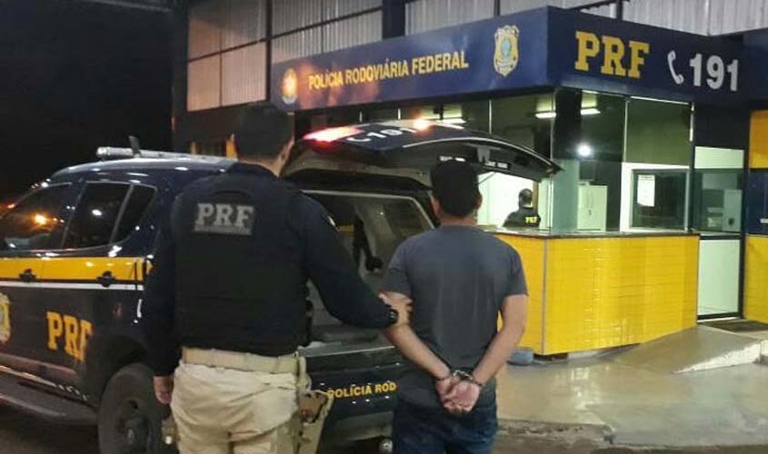 Em Vilhena, PRF prende boliviano por tráfico de drogas