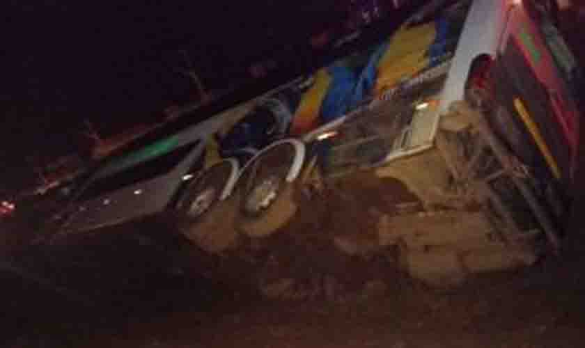 PRF confirma 19 feridos em acidente com ônibus da Eucatur em RO