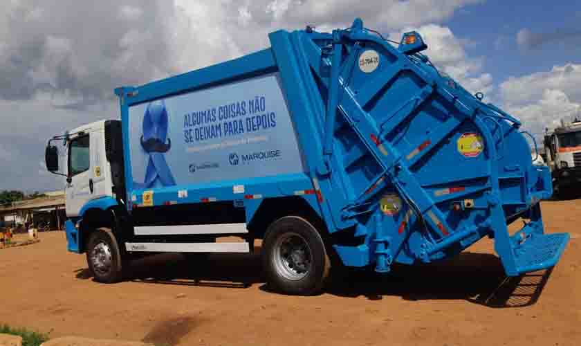 Caminhões da Marquise Ambiental entram na campanha Novembro Azul