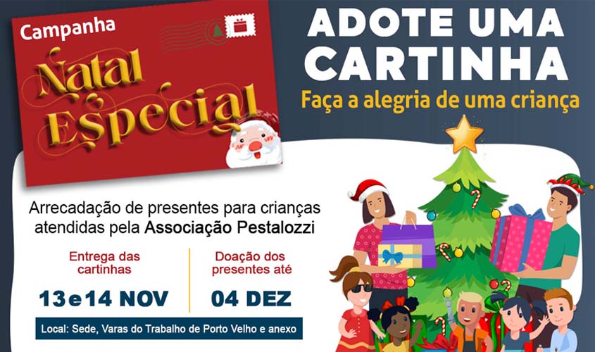 Justiça do Trabalho participa da Campanha Natal Especial da Associação Pestalozzi