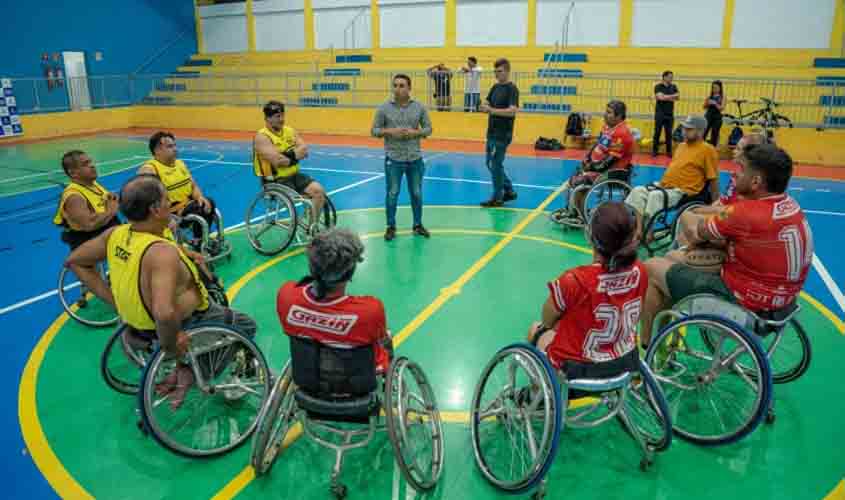 Vila Olímpica Chiquilito Erse recebe a primeira edição do desafio de basquete em cadeira de rodas