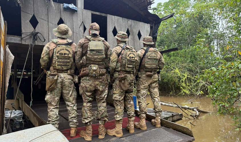 PF e Ibama combatem garimpo ilegal no Rio Madeira