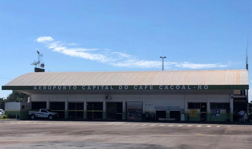 Aeroporto de Cacoal recebe obras de reforma e ampliação com modernização das instalações