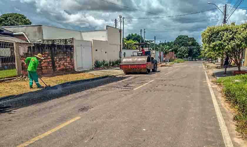 Operação tapa-buracos chega a 80% do bairro Nova Brasília