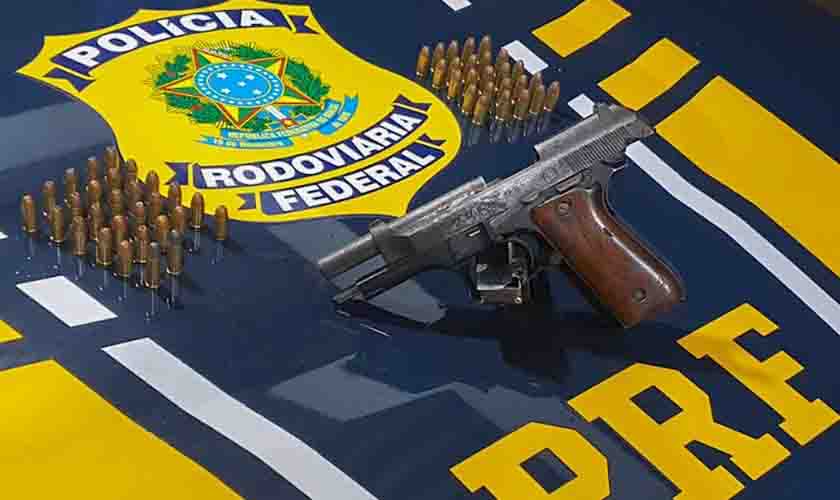 PRF registra duas prisões por porte ilegal de arma de fogo