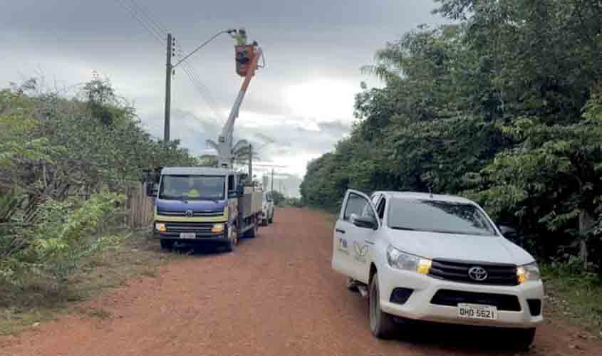 Pontos de luz em comunidades e distritos de Porto Velho passam por melhorias