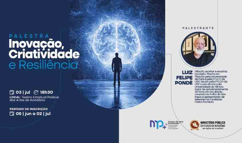 MPRO lançará nova marca institucional com palestra gratuita de Felipe Pondé na Capital