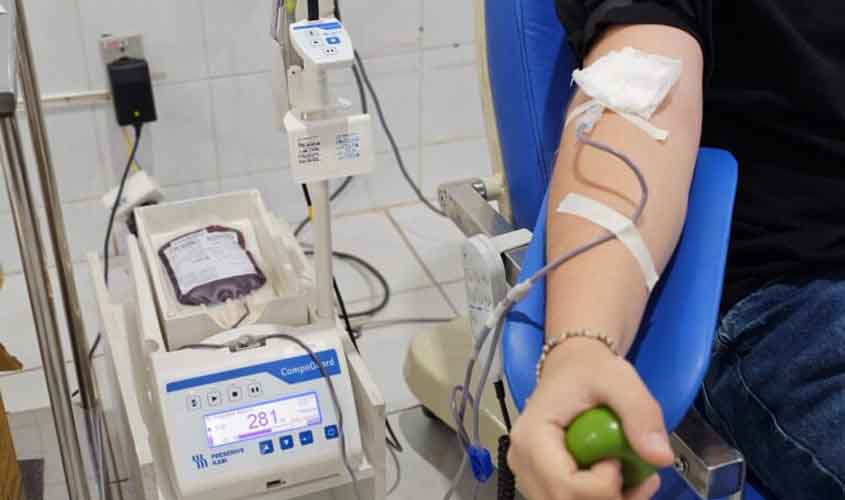 Com baixo volume no estoque de sangue, Fhemeron mobiliza população para doação em Rondônia