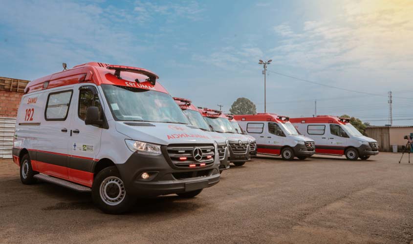 Samu de Porto Velho tem frota 100% renovada com a entrega de novas ambulâncias