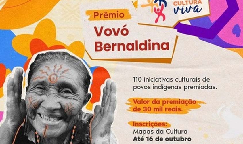 Prêmio Culturas Indígenas - Vovó Bernaldina recebe inscrições até 16 de outubro