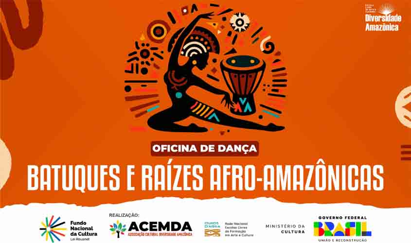 Escola Livre de Arte e Cultura Diversidade Amazônica promove oficina de dança afro-amazônica em Vilhena e Comunidade Quilombola de Santa Cruz