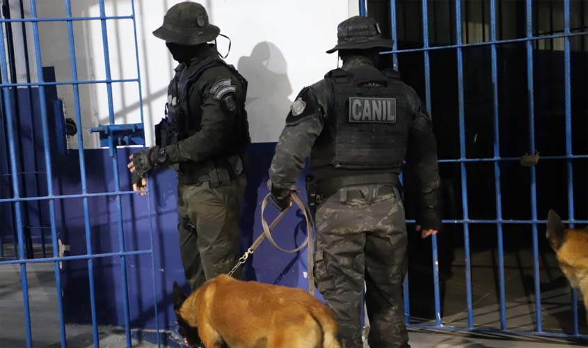 RO reforça segurança prisional com revistas gerais