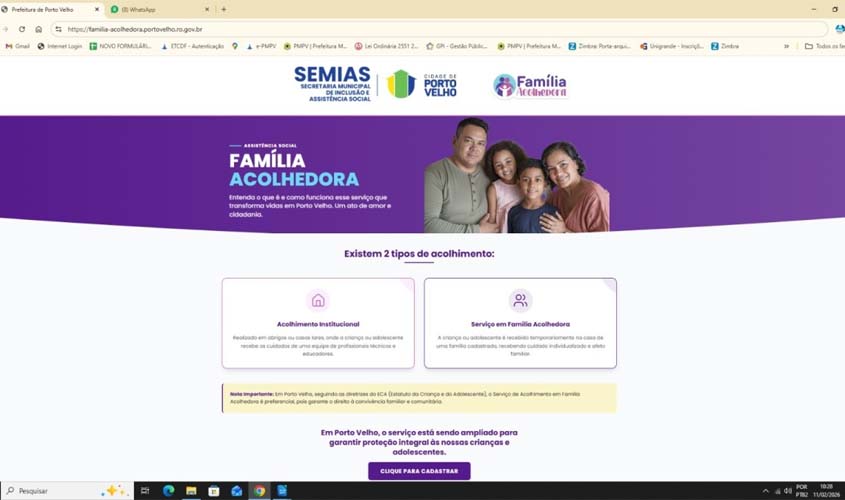 Família Acolhedora ganha plataforma digital