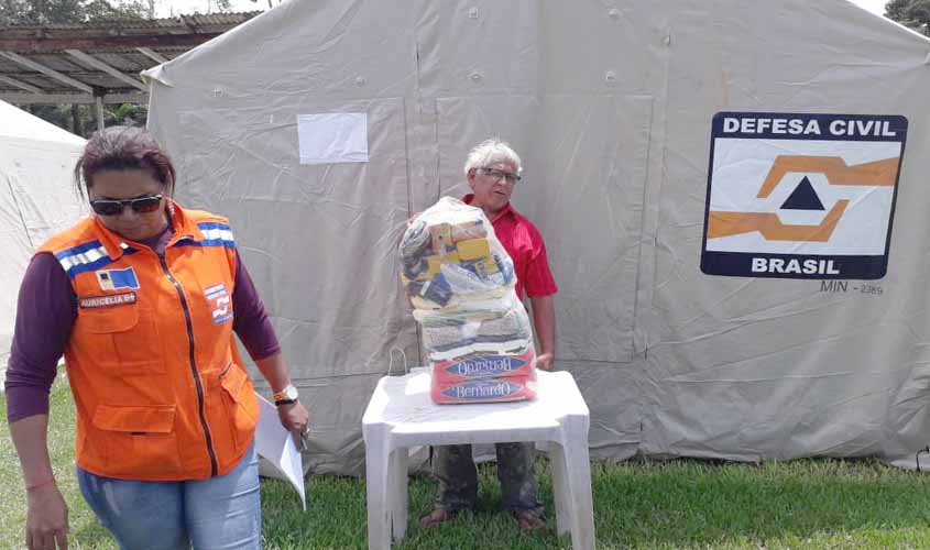 Defesa Civil de Porto Velho entrega alimento e água potável a mais de 1,2 mil pessoas