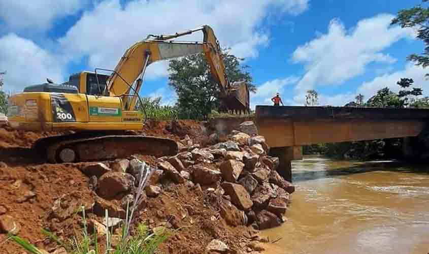 DER conclui obras em três pontes na região para sustentação das estruturas no período chuvoso