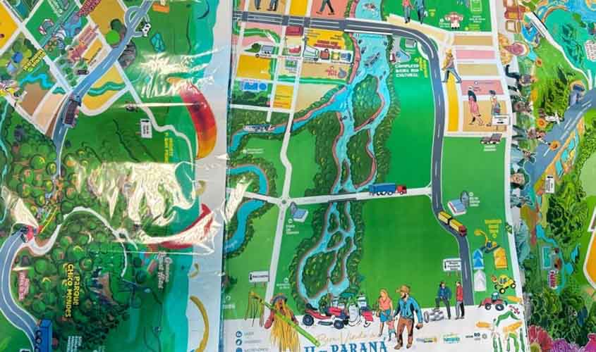 Governo de RO fortalece turismo com mapas ilustrados de cidades e setores econômicos
