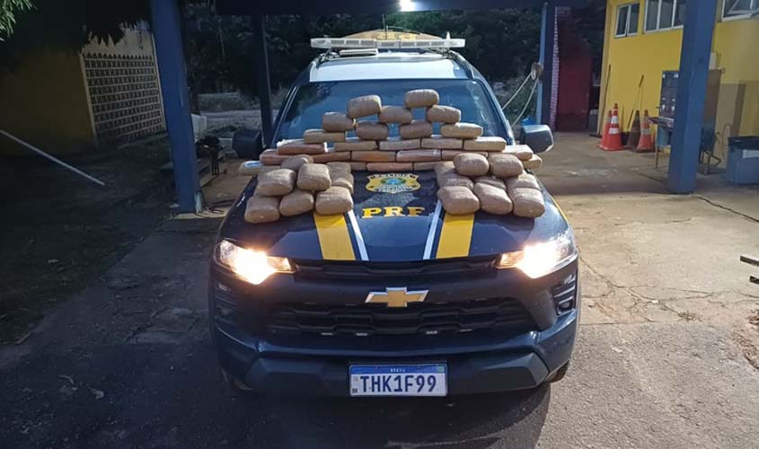 PRF apreende mais de 50 kg de drogas em Porto Velho (RO)