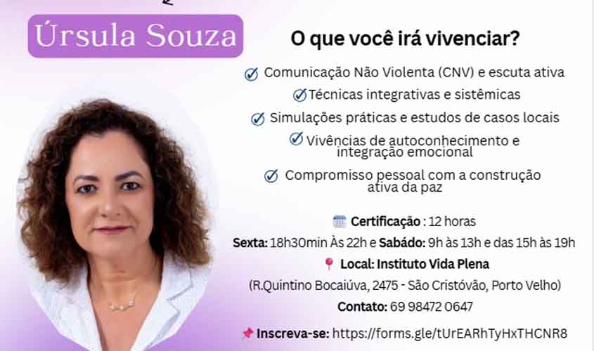 UNIPAZ RO - Curso em Mediação de Conflitos - Formação Holística de Base