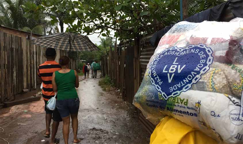 LBV entrega cestas de alimentos a famílias em situação de vulnerabilidade social em Rondônia