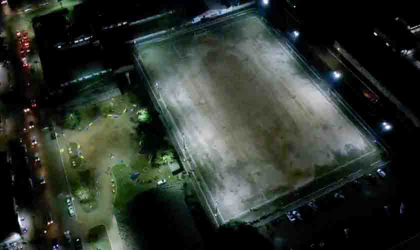 Praça do Esperança, na zona Leste de Porto Velho, ganha nova iluminação