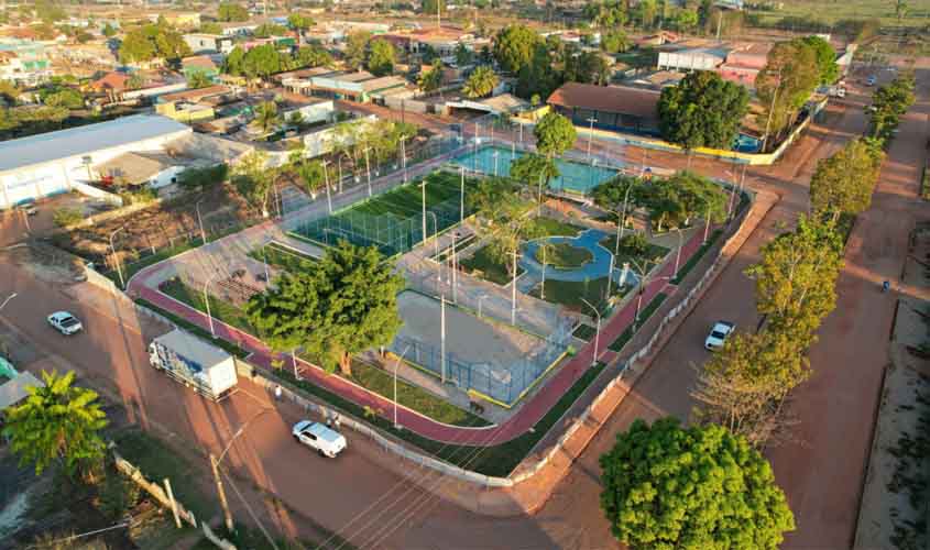 Governo de RO entrega praça revitalizada em Vista Alegre do Abunã, nesta terça-feira, 12