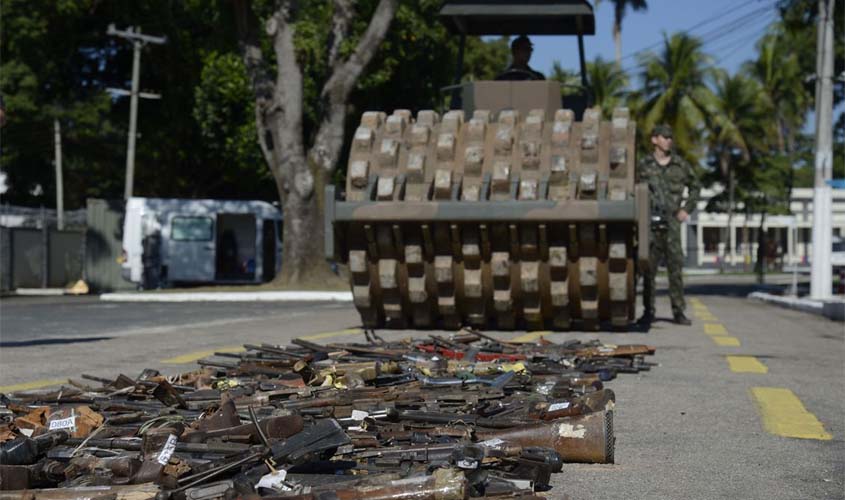 Programa de destruição de armas obtidas pelo Judiciário é prorrogado