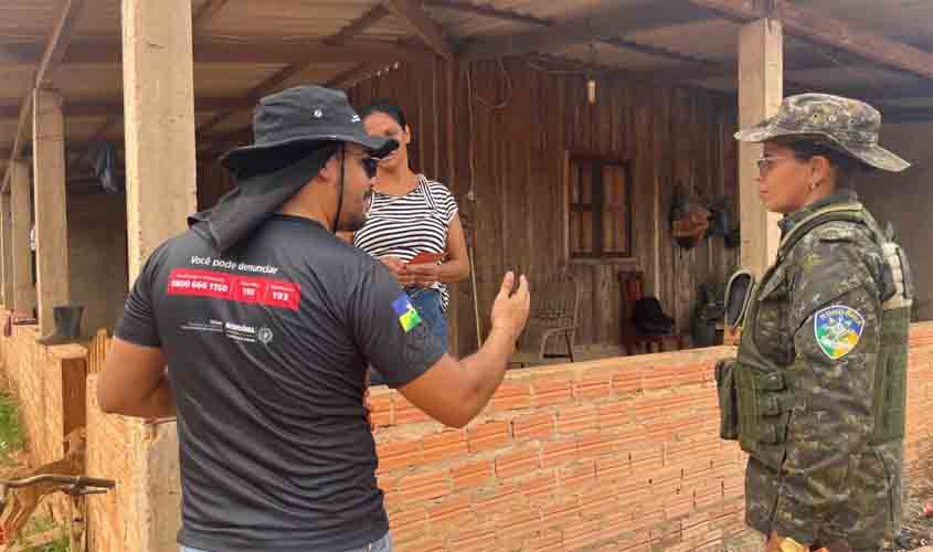 Ações de conscientização sobre combate às queimadas e incêndios florestais contemplam moradores de Candeias do Jamari e distritos