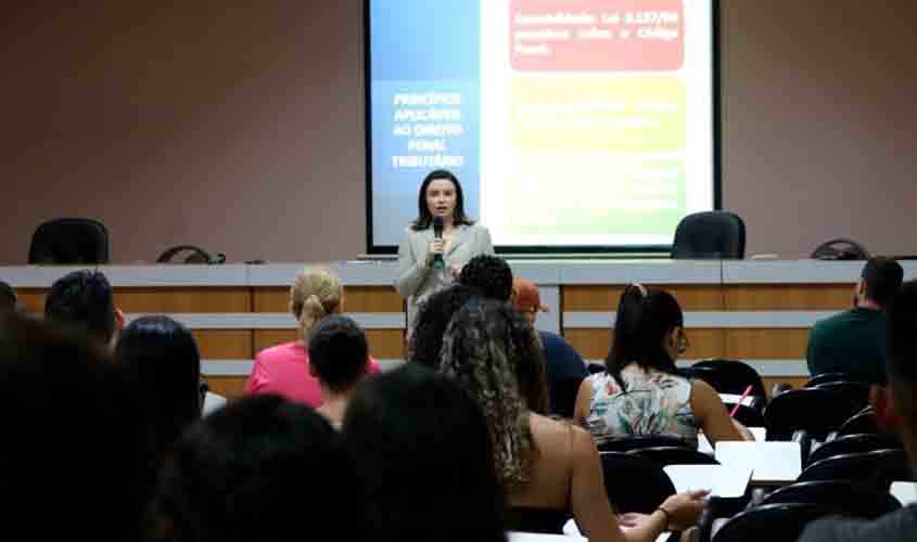 MP em Debate Acadêmico destaca Crimes contra a ordem tributária em palestra na FIMCA