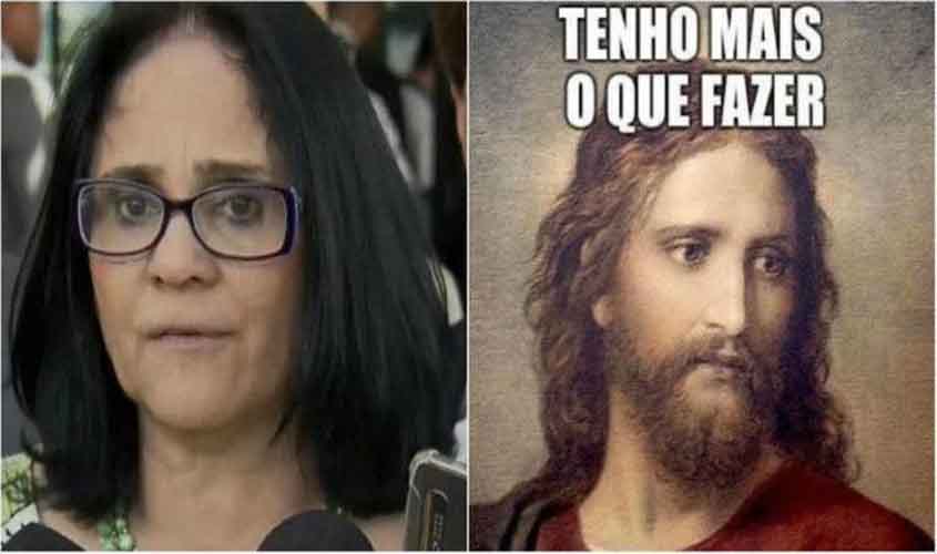 Encontro de futura ministra do Bolsonaro com Jesus no pé de goiaba vira meme nas redes sociais