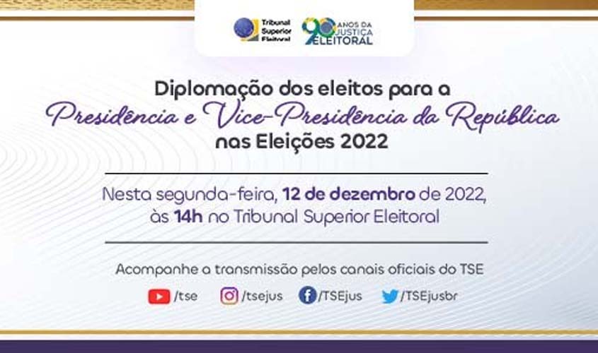 Diplomação do presidente da República eleito acontece nesta segunda-feira (12)