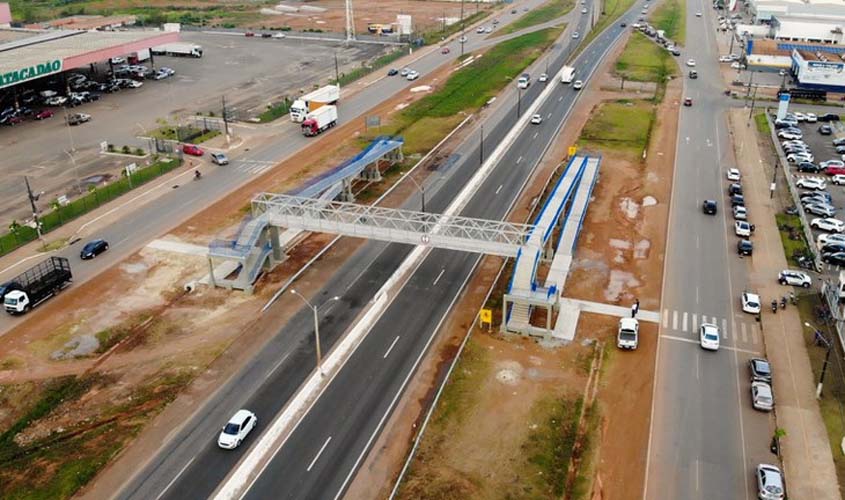 Passarelas de pedestres na BR-364/RO vão aumentar segurança no perímetro urbano de Porto Velho