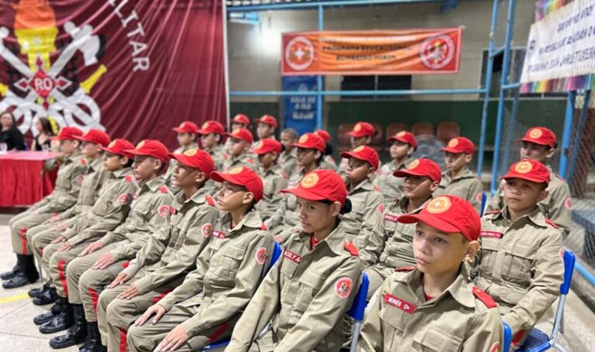 Programa Educacional Bombeiro Militar Mirim realiza formação de crianças e adolescentes em Rondônia