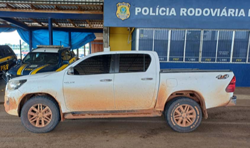 PRF recupera veículo roubado em Ariquemes